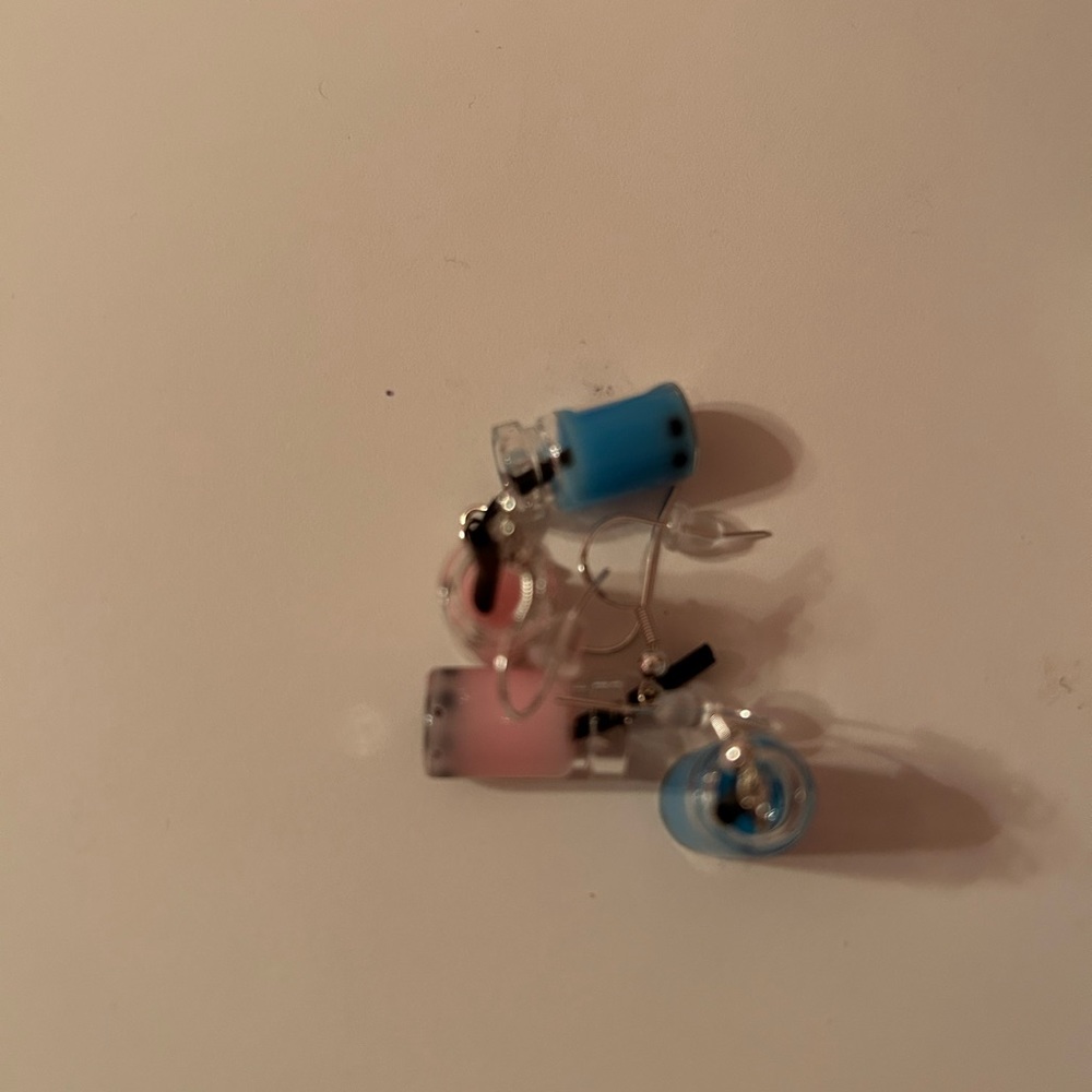 Sterling silver bottle earrings